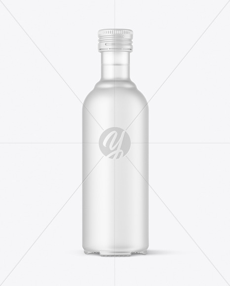 Frosted Glass Vodka Bottle Mockup