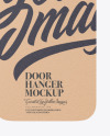 Kraft Door Hanger Mockup