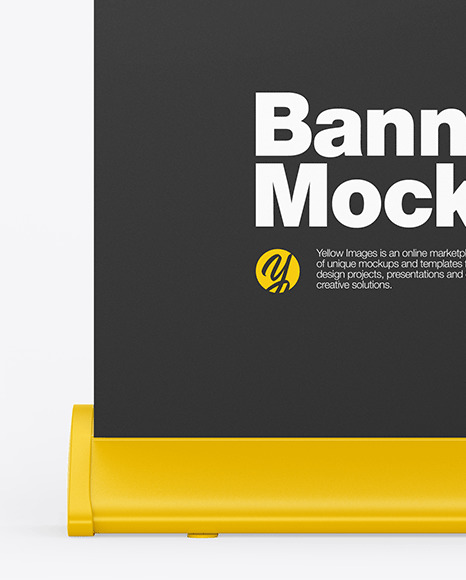 Matte Roll-up Banner Mockup