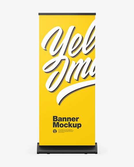 Matte Roll-up Banner Mockup