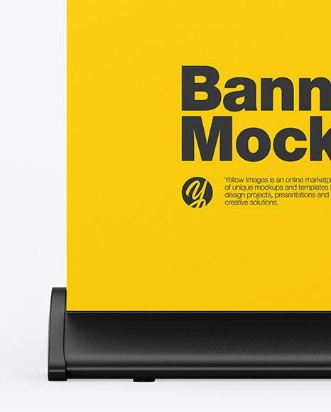 Matte Roll-up Banner Mockup