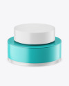 Frosted Glass Cosmetic Jar Mockup