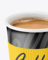 Paper Coffee Cup With Holder Mockup