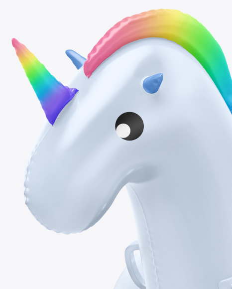 Inflatable Swimming Unicorn Mockup