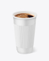 Paper Coffee Cup With Holder Mockup