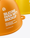 Silicone Oven Mitts Mockup