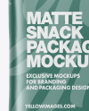 Matte Snack Package Mockup