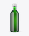Green Glass Bottle Mockup