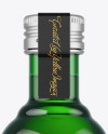 Green Glass Bottle Mockup