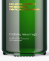 Green Glass Bottle Mockup