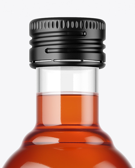 Clear Glass Cognac Bottle Mockup