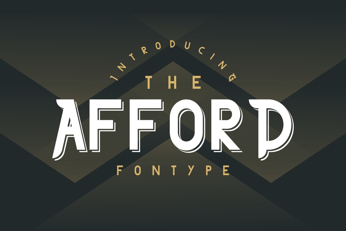 The Afford Serif Font The Afford Serif Font