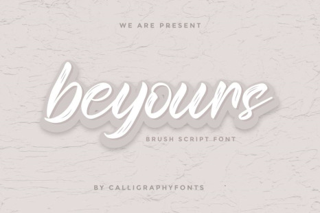 Beyours Calligraphy Font - Original