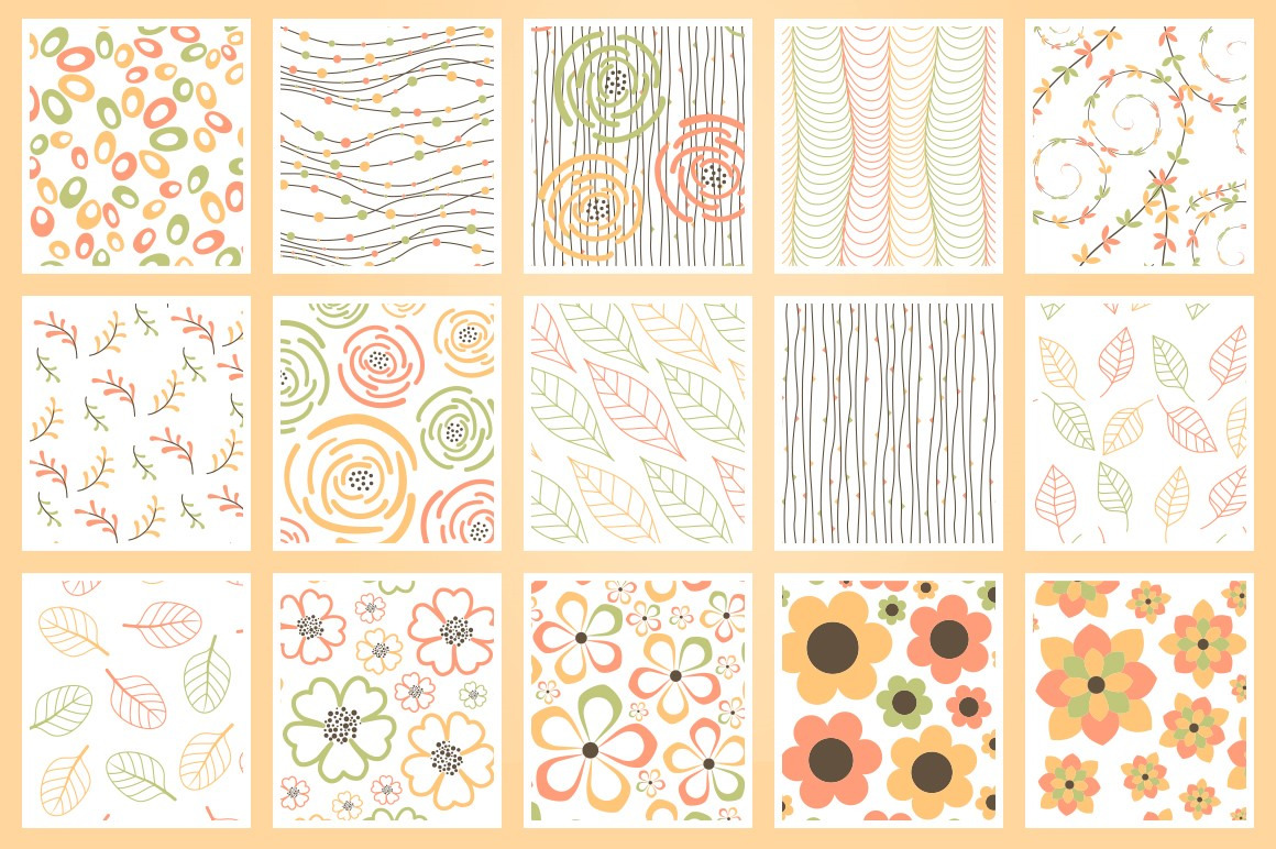 50 Chic Seamless Patterns