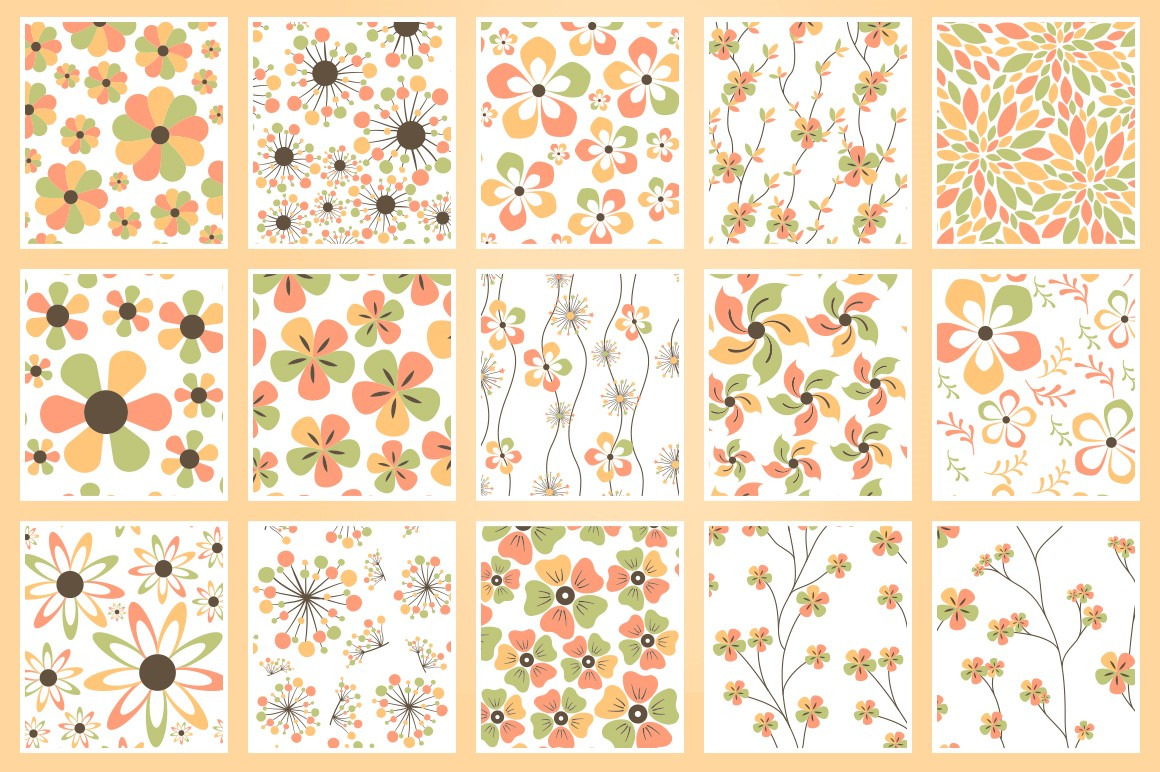 50 Chic Seamless Patterns