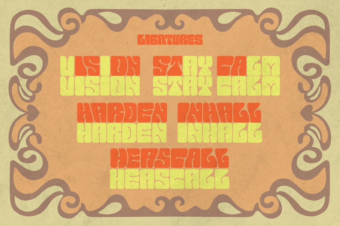 Euphoria Party - Psychedelic Style Font Euphoria Party - Psychedelic Style Font