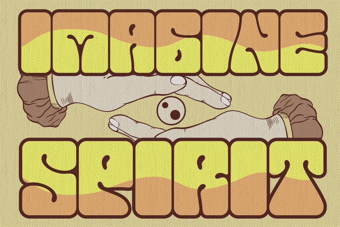 Euphoria Party - Psychedelic Style Font Euphoria Party - Psychedelic Style Font