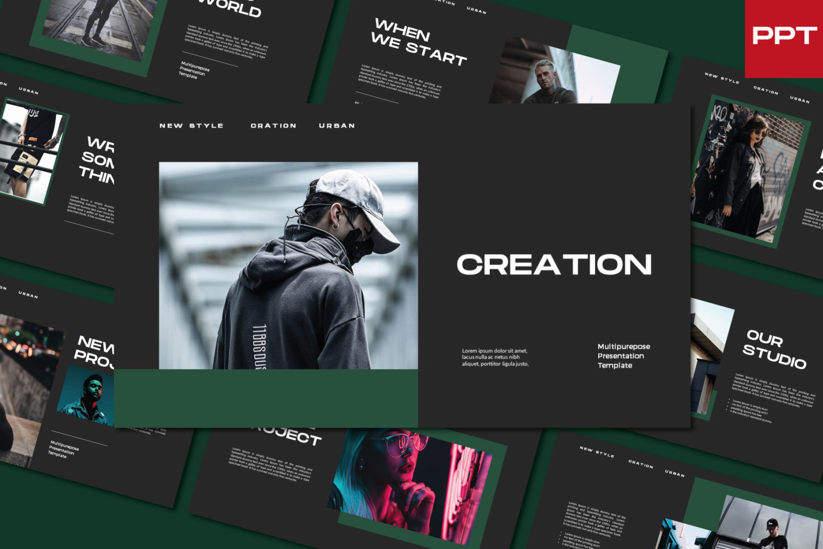 Creation Powerpoint Template