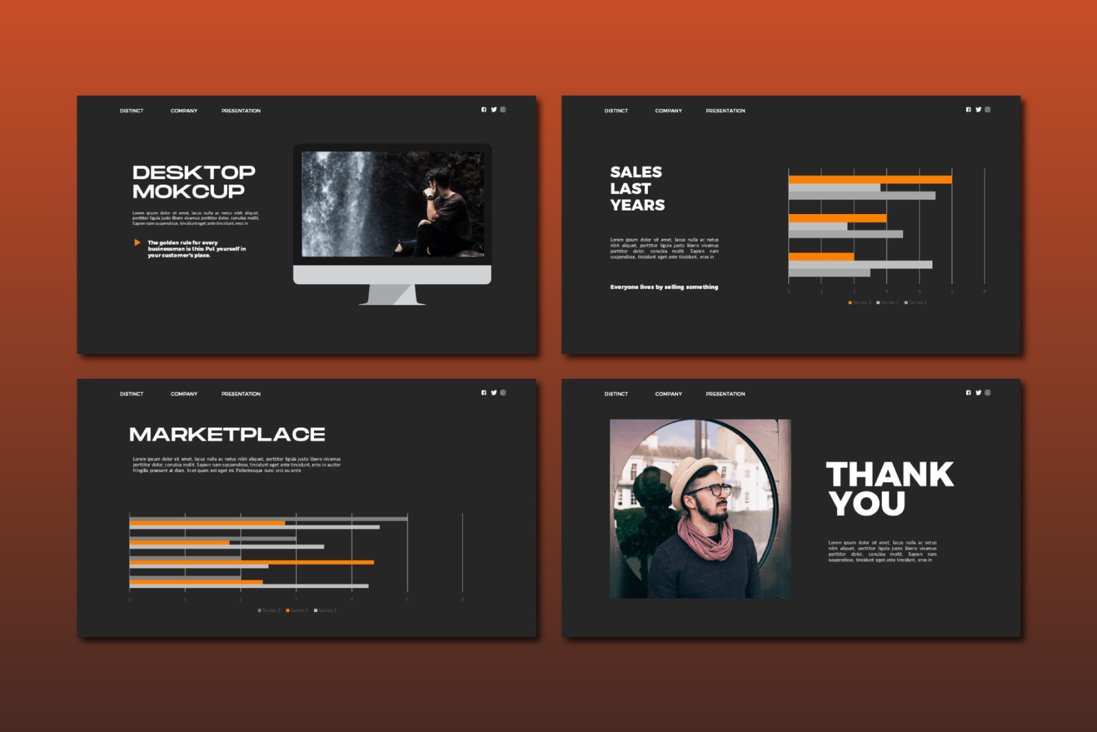 Distinct Powerpoint Template