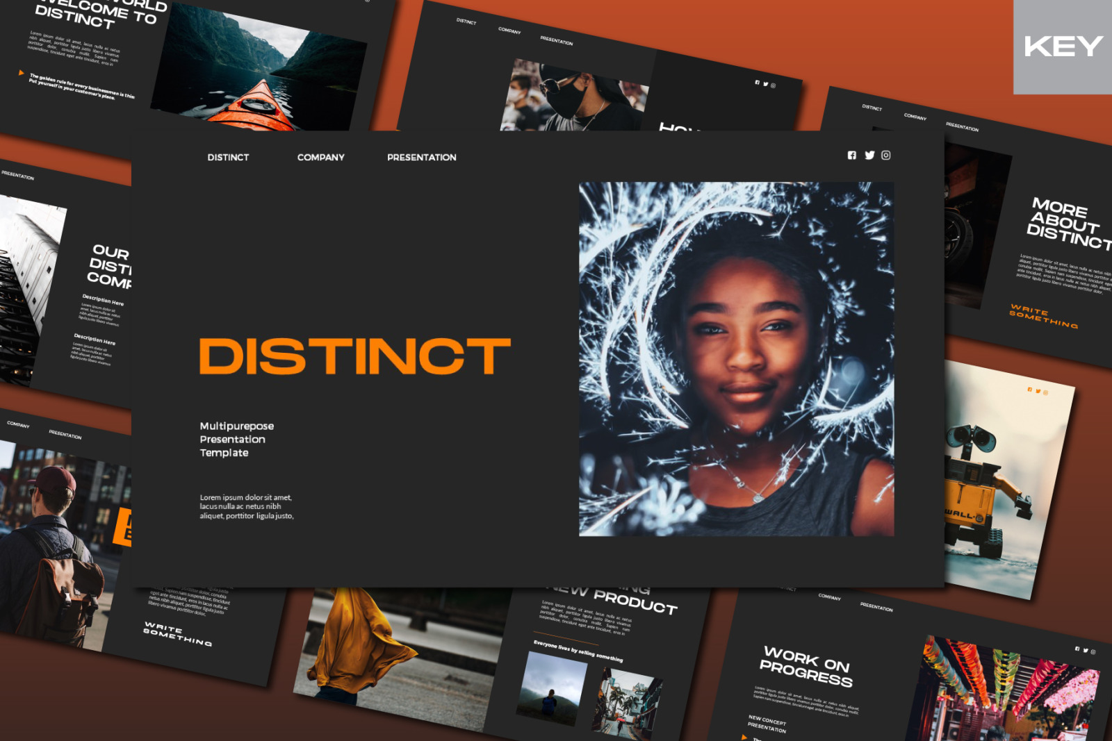 Distinct Keynote Template Distinct Keynote Template