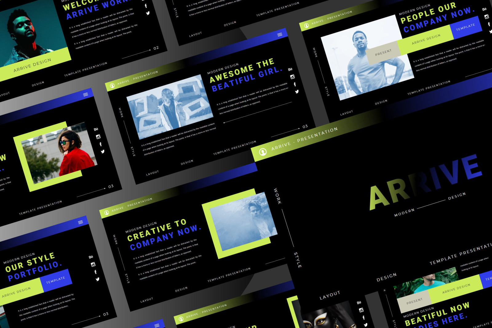 ARRIVE Powerpoint Template