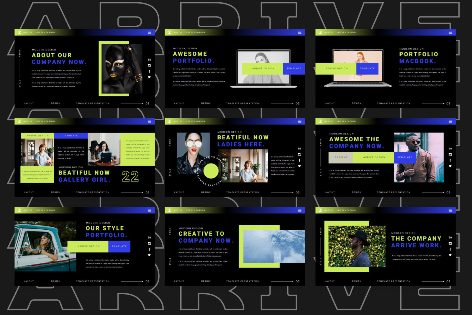 ARRIVE Powerpoint Template ARRIVE Powerpoint Template