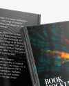 Two Hardcover Books w/ Glossy Covers Mockup