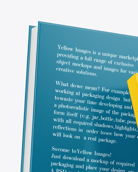 Two Hardcover Books w/ Glossy Covers Mockup