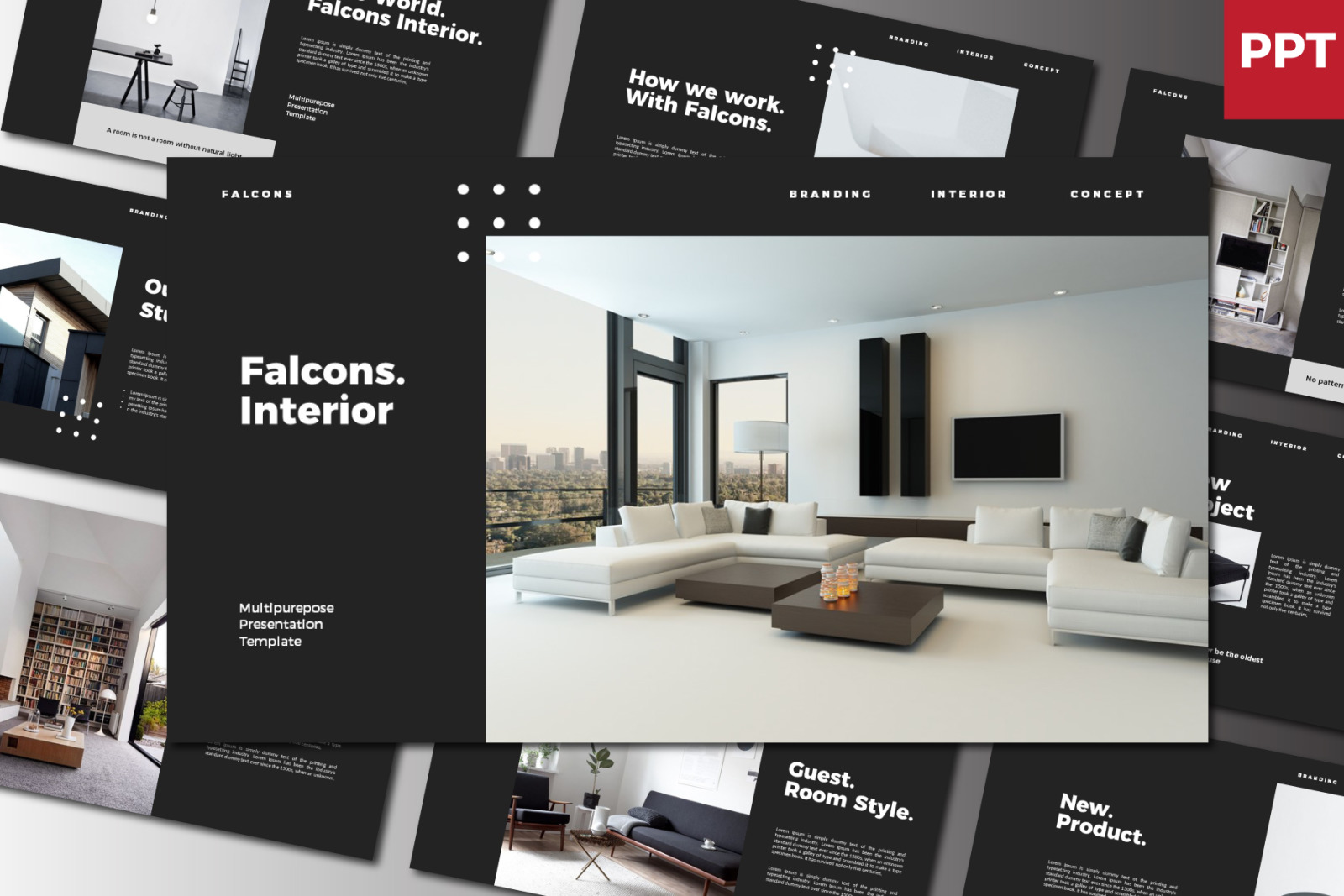 Falcons Powerpoint Template Falcons Powerpoint Template