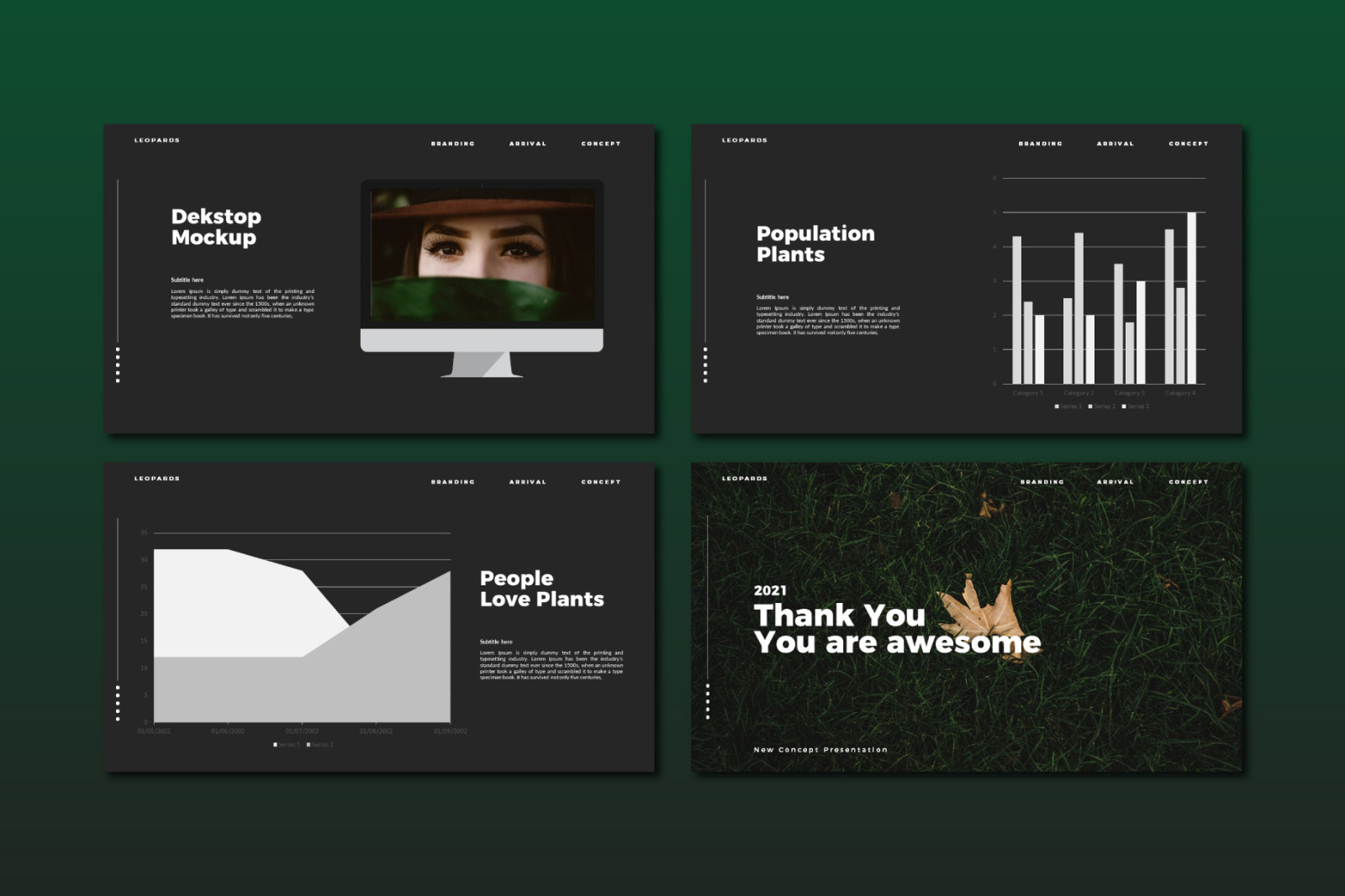 Leopards Powerpoint Template