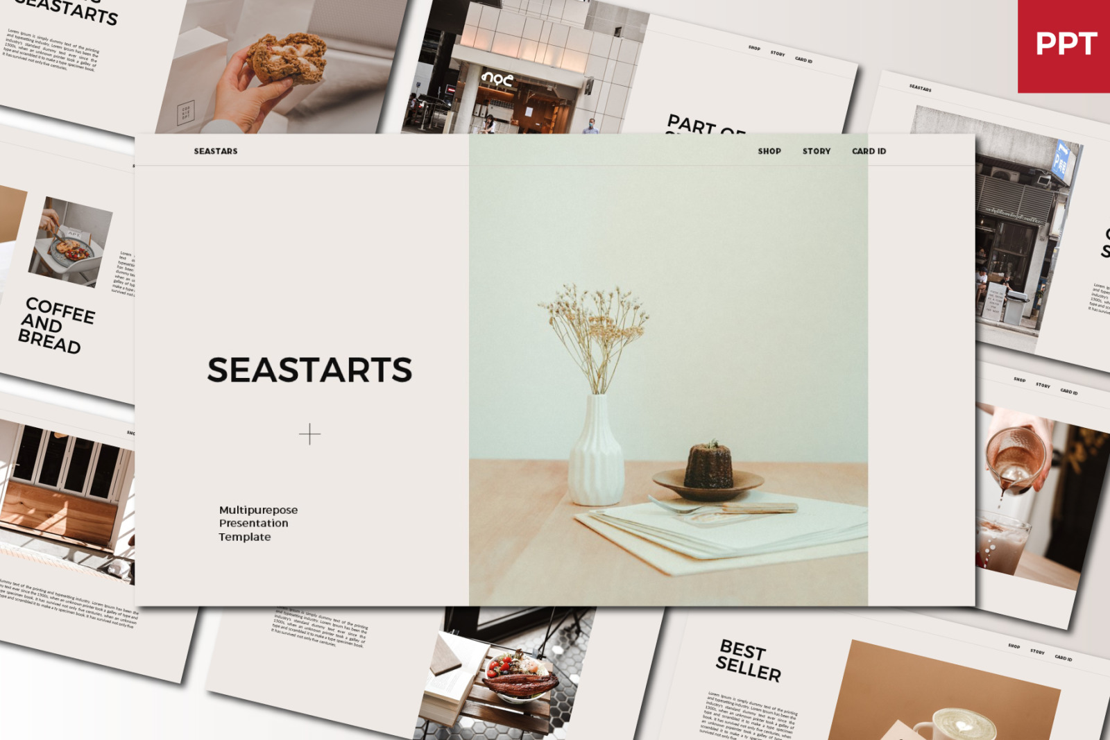 Seastars Powerpoint Template Seastars Powerpoint Template