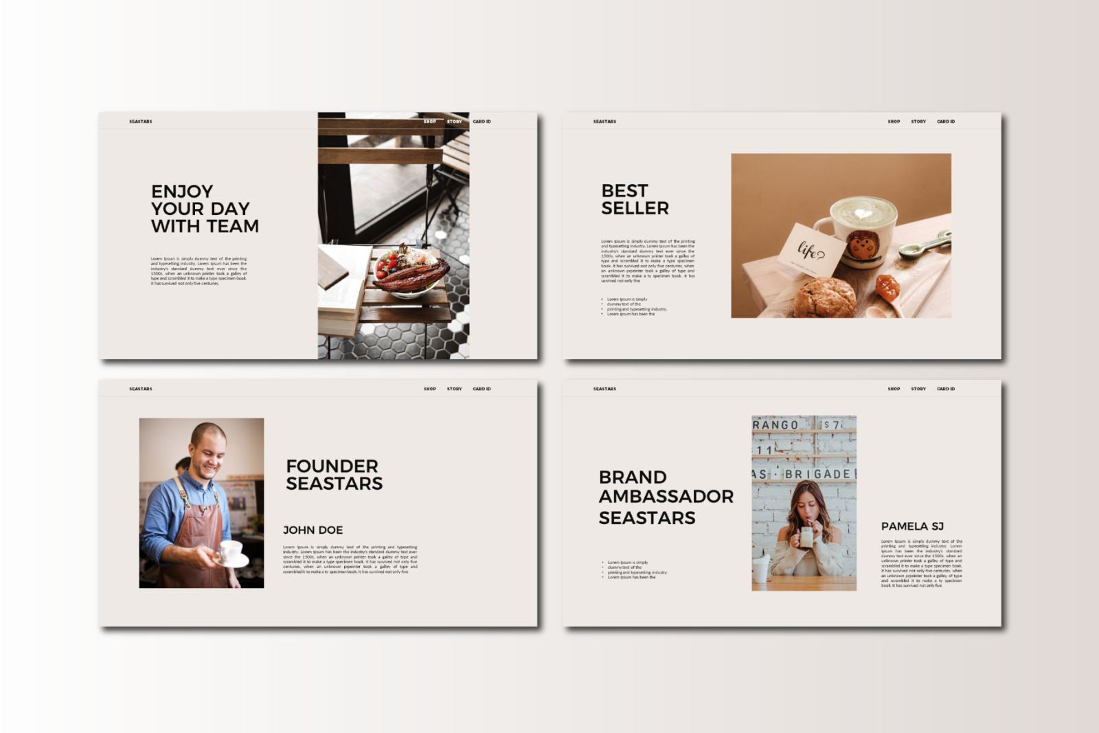 Seastars Powerpoint Template Seastars Powerpoint Template