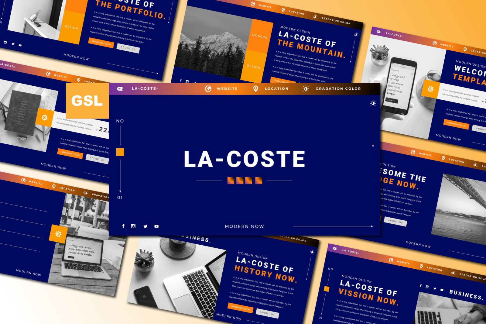 LA-COSTE Google Slides LA-COSTE Google Slides