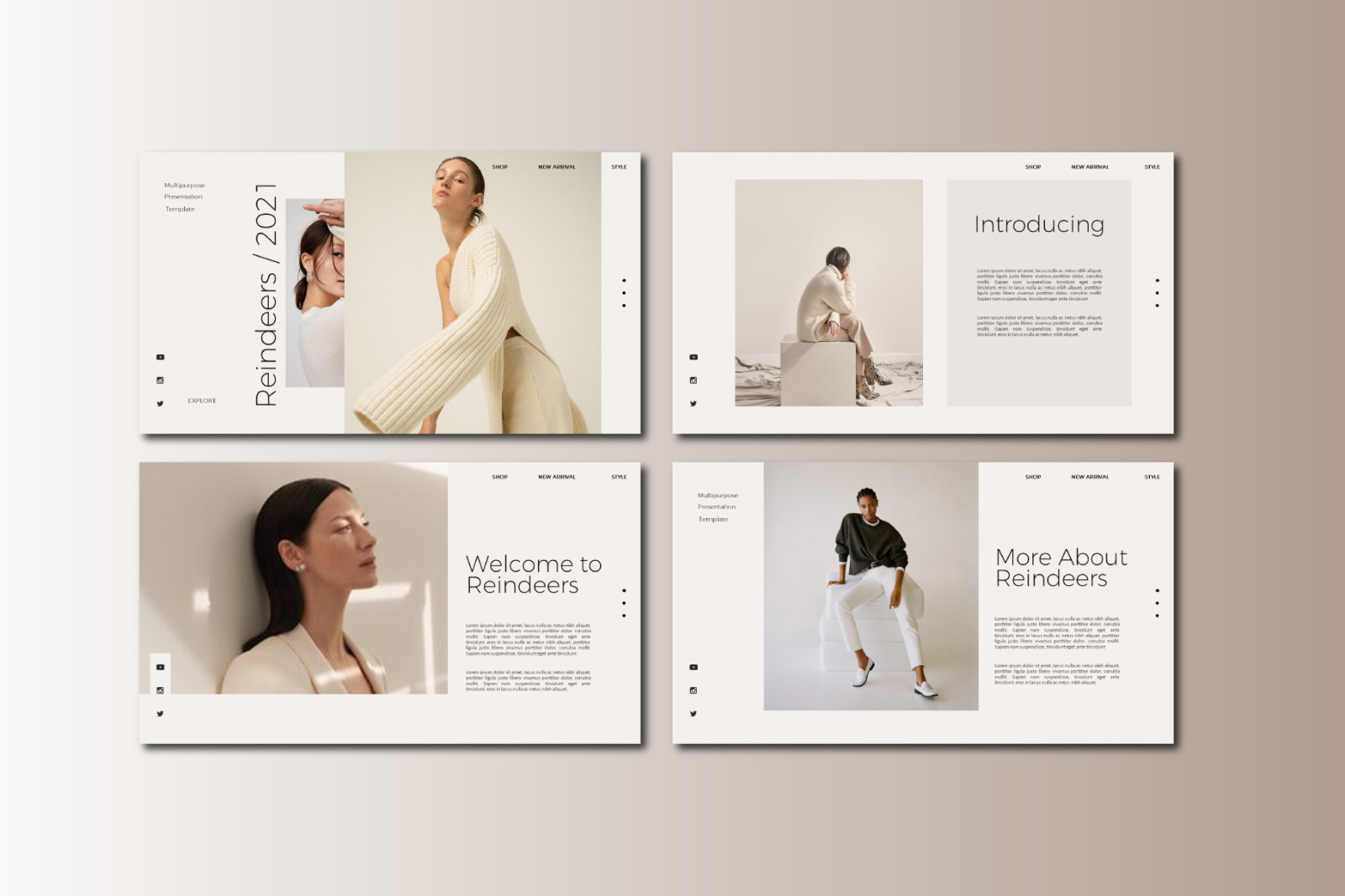 Reindeers Keynote Template Reindeers Keynote Template