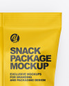 Matte Snack Package Mockup