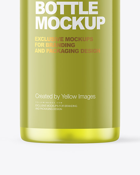 Frosted Color Liquid Bottle Mockup