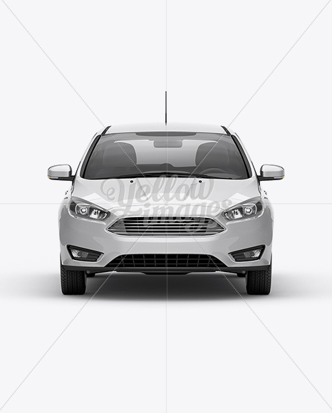 Hatchback 5-Door HQ Mockup - Front View