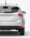 Hatchback 5-Door HQ Mockup - Back View