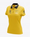 Womens Polo HQ Mockup - Half-Turned View