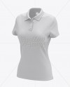 Womens Polo HQ Mockup - Half-Turned View