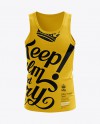 Mens Tank Top HQ Mockup Front View