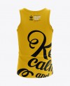 Mens Tank Top HQ Mockup Back View