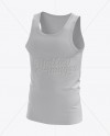 Mens Tank Top HQ Mockup Half-Turned View