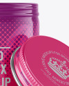 100ml Open Round Tin Box with Glossy Finish Mockup - Front View 100ml Open Round Tin Box with Glossy Finish Mockup - Front View