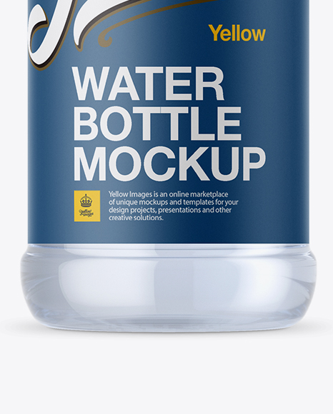 Clear Plastic Water Bottle Mockup