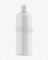 Glossy Plastic Bottle Mockup