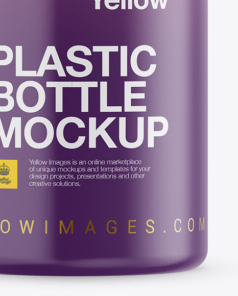 Matte Plastic Bottle Mockup