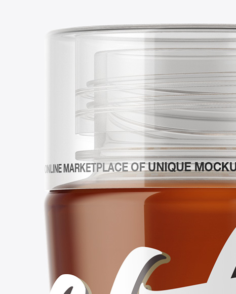 Black Tea Bottle Mockup - Front View