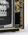 Sony 1300E Vintage Tv Mockup - Half Side View