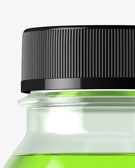 Clear PET Bottle With Soft Drink Mockup